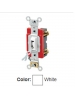 Leviton 1221-2WL - 20 Amp - 120/277 Volt - Toggle Locking Single-Pole AC Quiet Switch - White